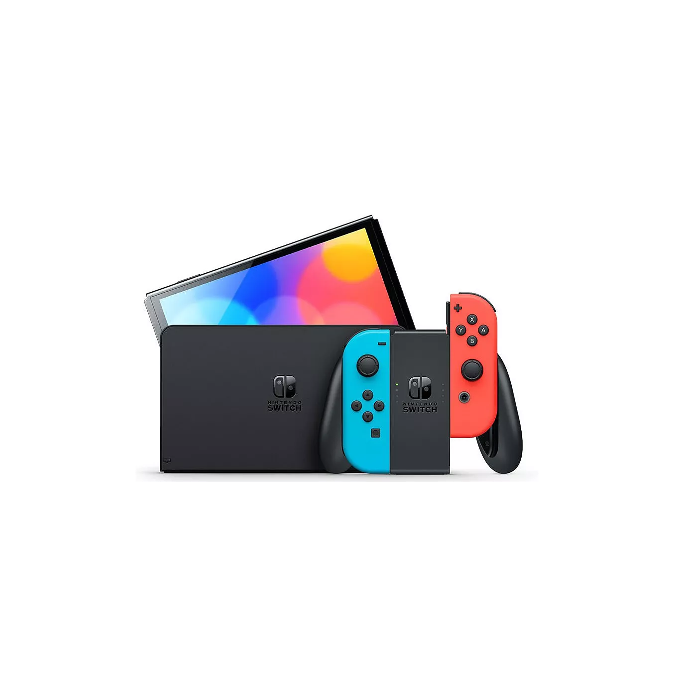 Console Nintendo Switch OLED Bleu / Rouge Néon