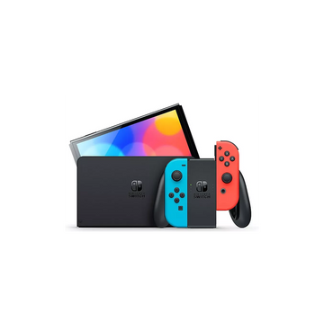 Console Nintendo Switch OLED Bleu / Rouge Néon