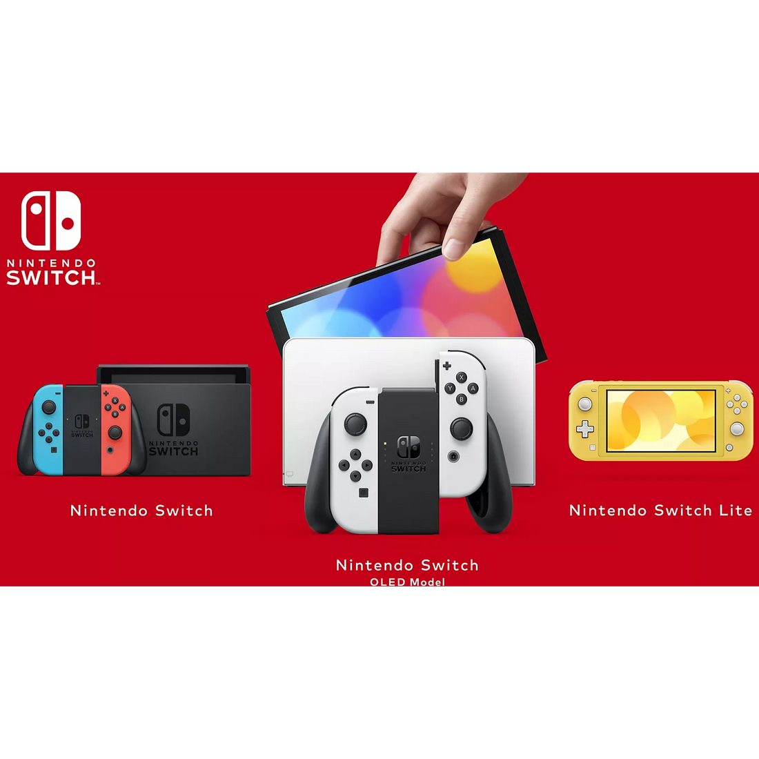 Console Nintendo Switch OLED Bleu / Rouge Néon