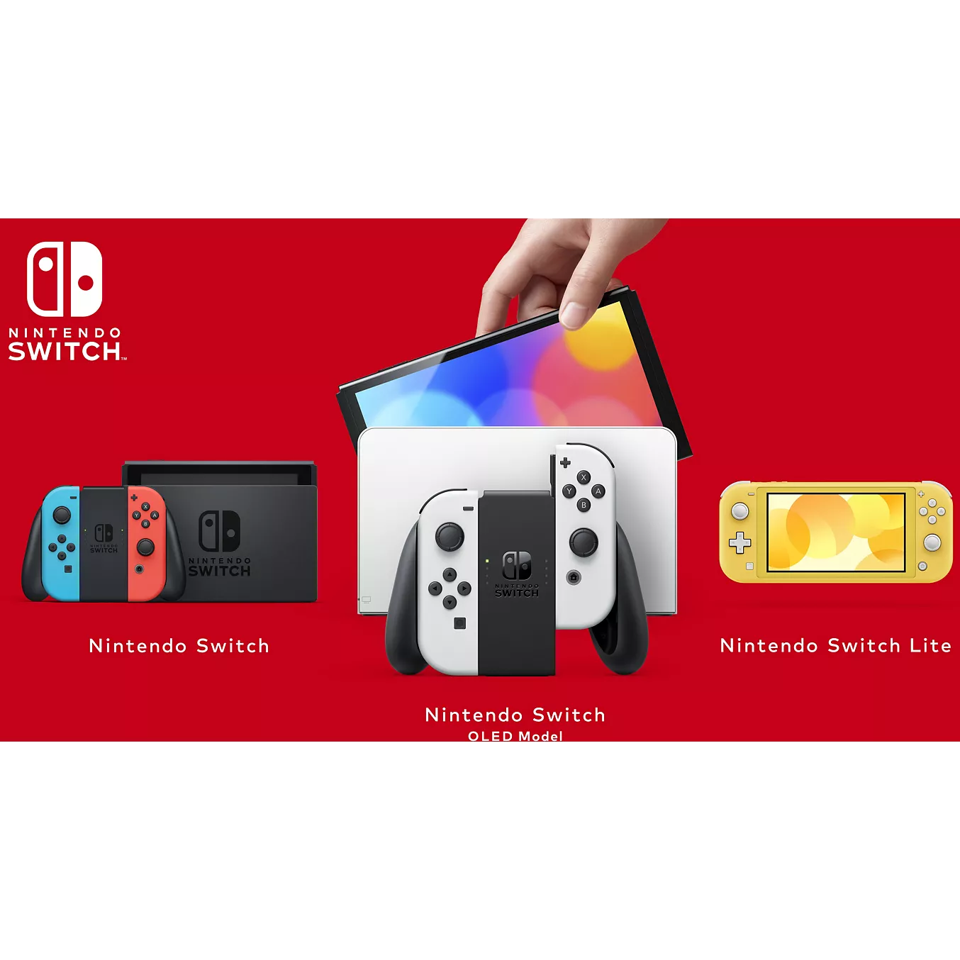 Console Nintendo Switch OLED Bleu / Rouge Néon
