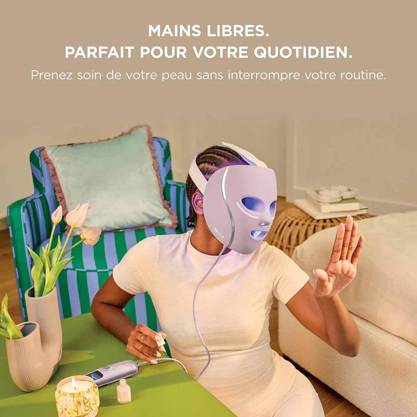 Masque LED SHARK CryoGlow