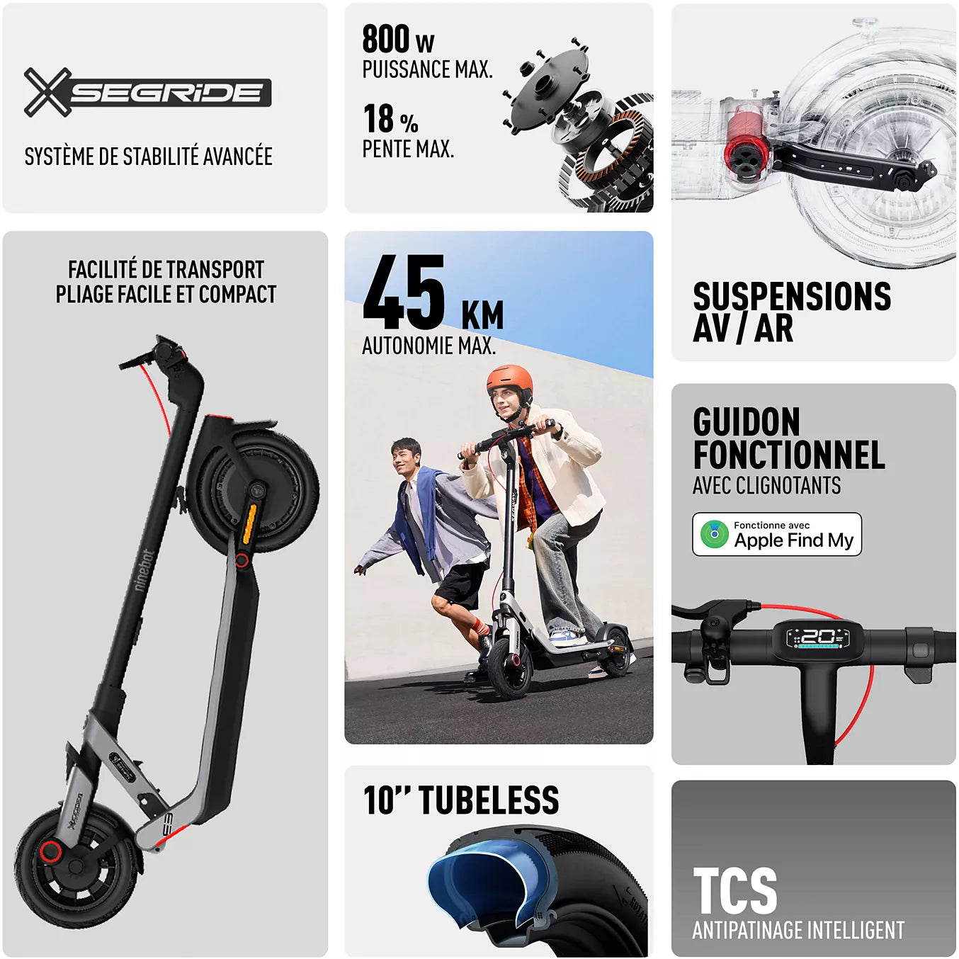 Trottinette Électrique SEGWAY E3 E